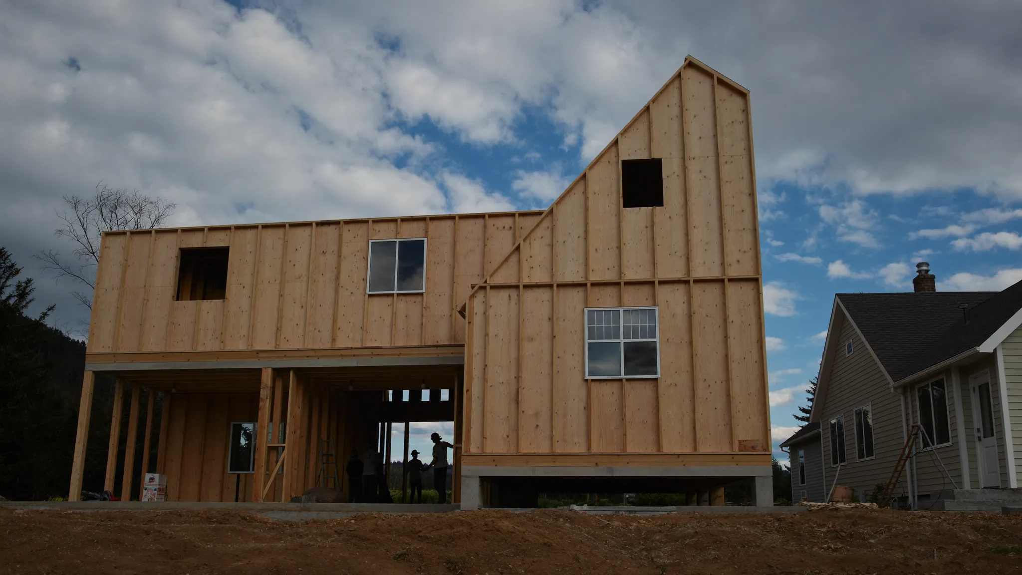 Illustrative Pacific Northwest home addition construction for Board editorial