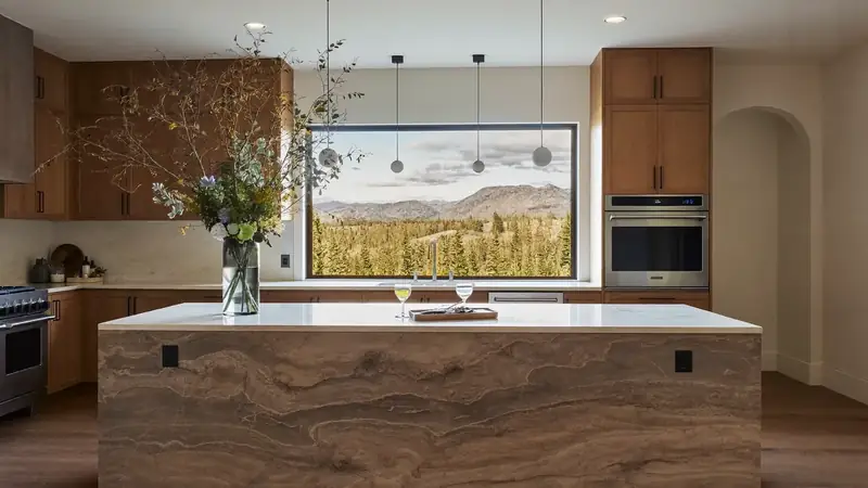 Illustrative: kitchen remodel interior for Black Diamond homeowners — PNW materials; not a real Board job photo