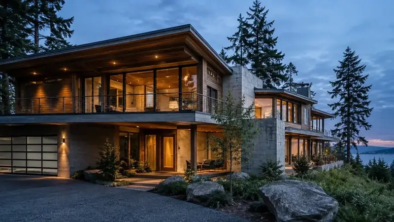 Illustrative: Burien residential exterior remodel context — Pacific Northwest light; not a real Board job photo