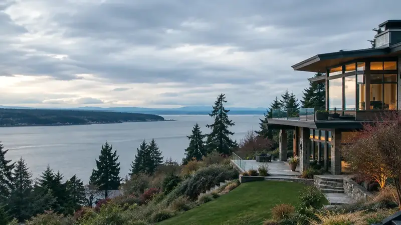 Illustrative: Gold Bar residential exterior remodel context — Pacific Northwest light; not a real Board job photo