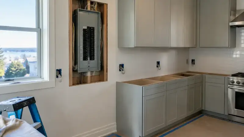 Illustrative: kitchen remodel interior for Gold Bar homeowners — PNW materials; not a real Board job photo