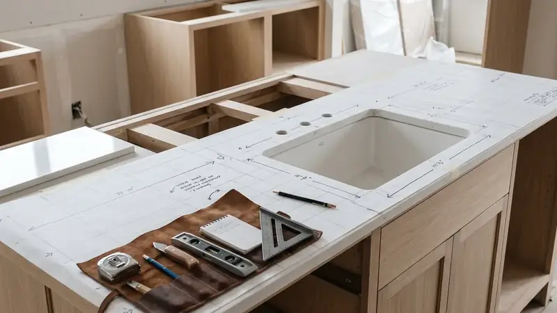 Illustrative: kitchen remodel interior for Index homeowners — PNW materials; not a real Board job photo