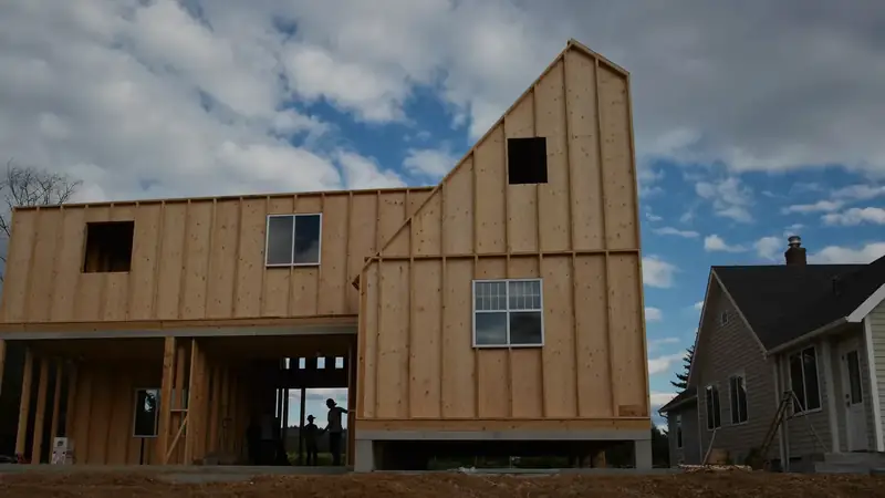Illustrative: Kenmore residential exterior remodel context — Pacific Northwest light; not a real Board job photo