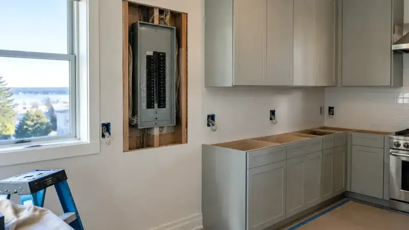 Illustrative: kitchen remodel interior for Maple Valley homeowners — PNW materials; not a real Board job photo