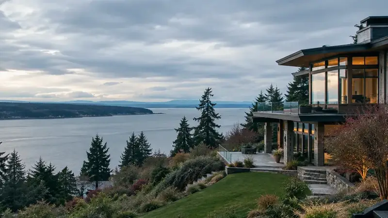 Illustrative: Normandy Park residential exterior remodel context — Pacific Northwest light; not a real Board job photo