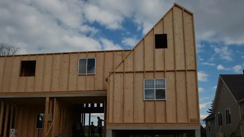 Illustrative: Woodway residential exterior remodel context — Pacific Northwest light; not a real Board job photo