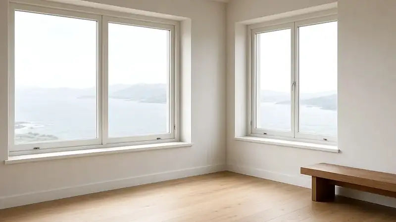 Illustrative: Pacific Northwest window rough-opening and unit fit-up detail for a Lynnwood-area replacement conversation — illustrative only, not a real Board of Project Stewardship job photo